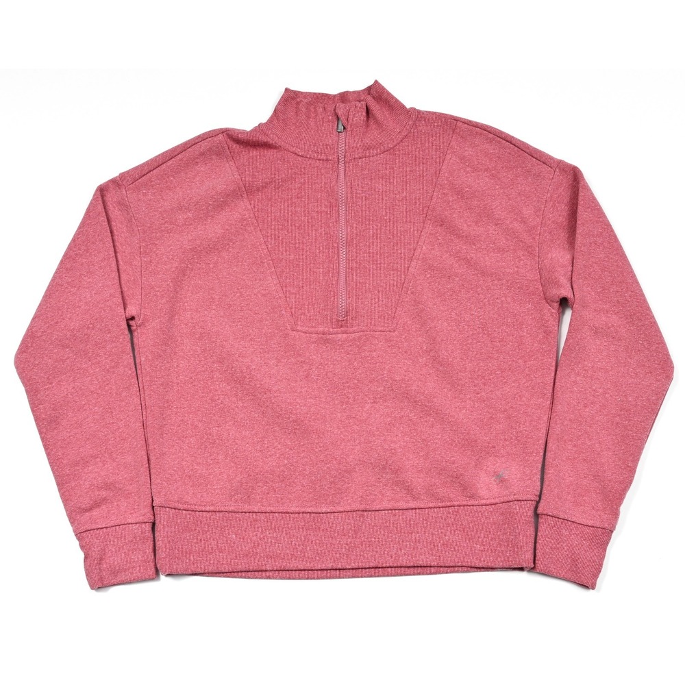 Freely Sweater Women's S 1/2 Zip Dusty Rose Pink Sweatshirt‎ Outdoor Athleisure